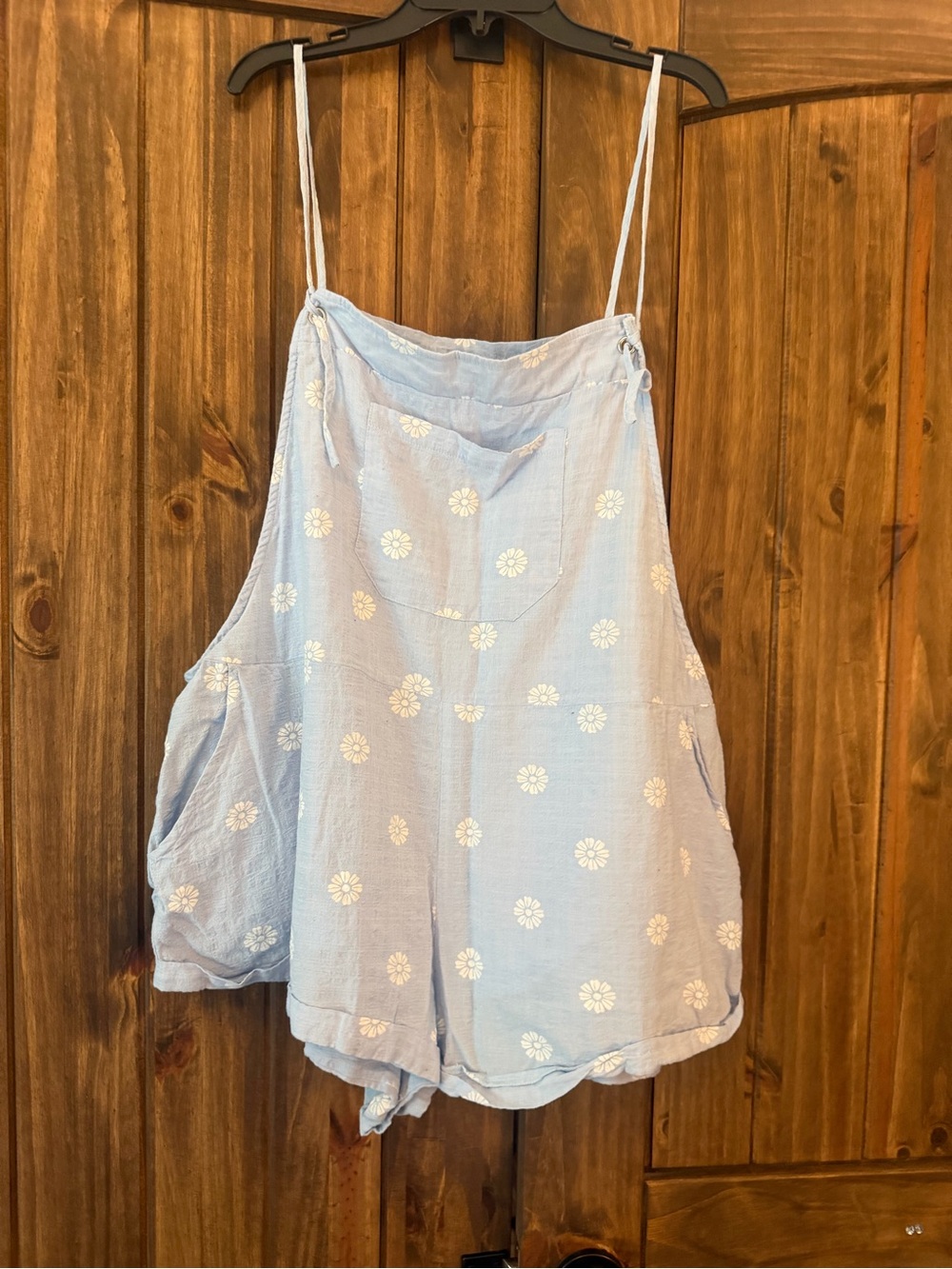 Petal and Pup lightweight blue floral romper size 12
